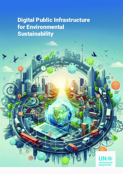 Report cover for the Digital Public Infrastructure for Environmental Sustainability report