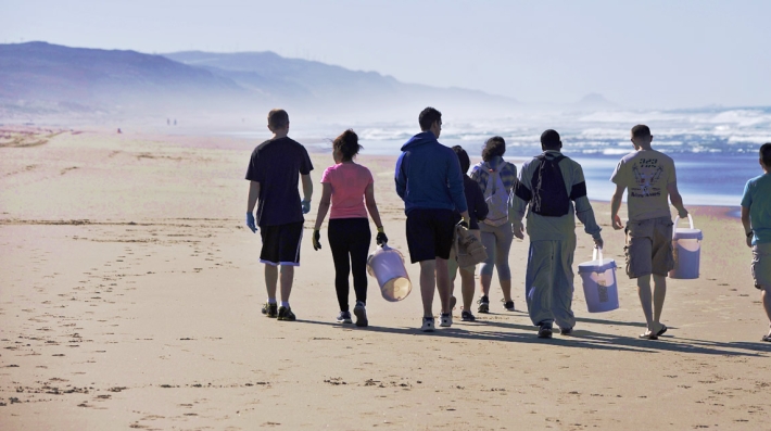 Beach clean-up