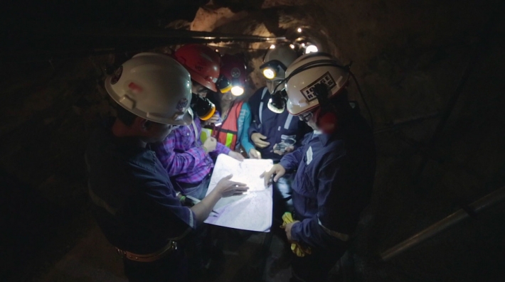 Workers in a mine