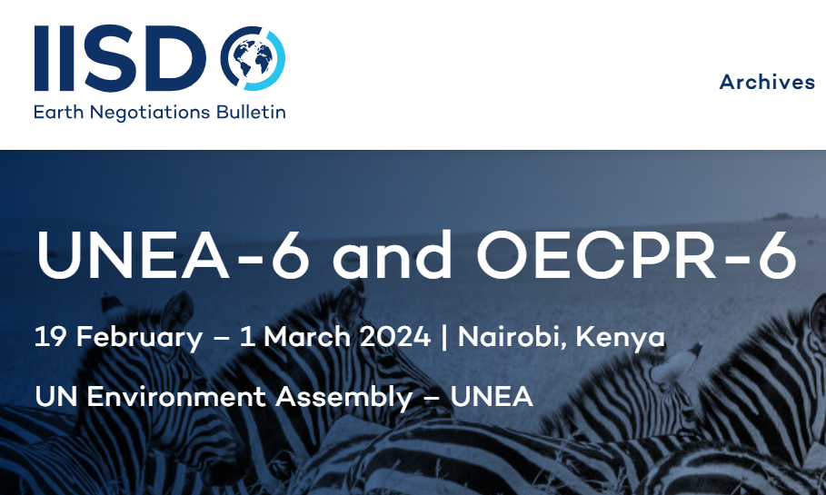 UNEA-6 and OECPR-6 coverage and report